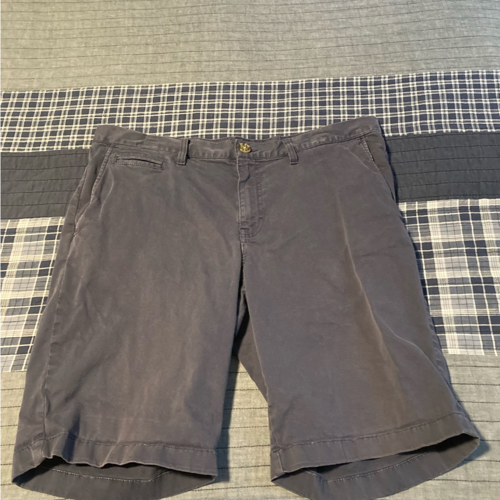 Men's Flat Front Gray Shorts